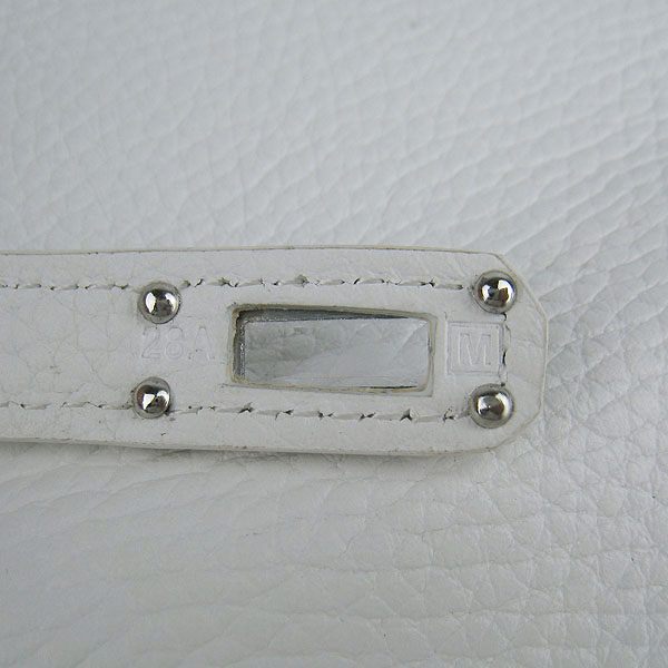 High Quality Hermes Kelly Long Clutch Bag White H009 Replica - Click Image to Close